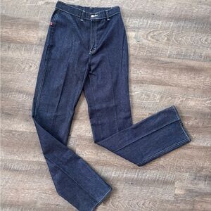 70’s Vintage Rare! Indigo SHADE Straight-Leg Jeans. NWOT - 7 Tall
